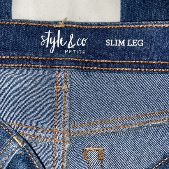 Style & Co Petite Slim Leg Jeans - Picture 5 of 10